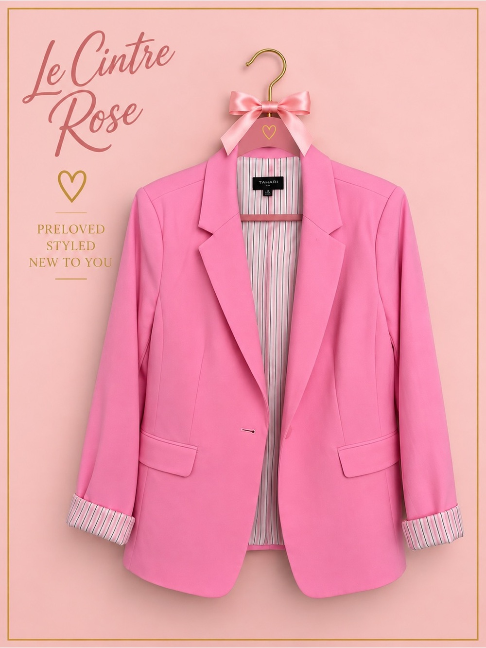 Tahari Pink Women's Tailored Blazer